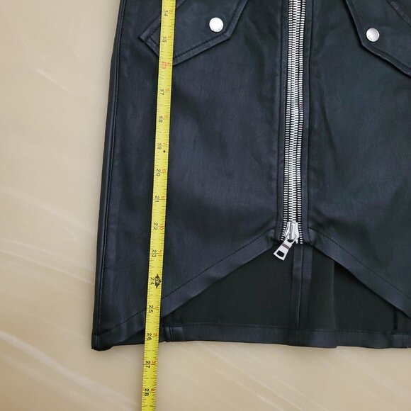 RtA Kenzie Bomber Night Life Lambskin Leather Dress Size 4 NWT - Picture 12 of 16